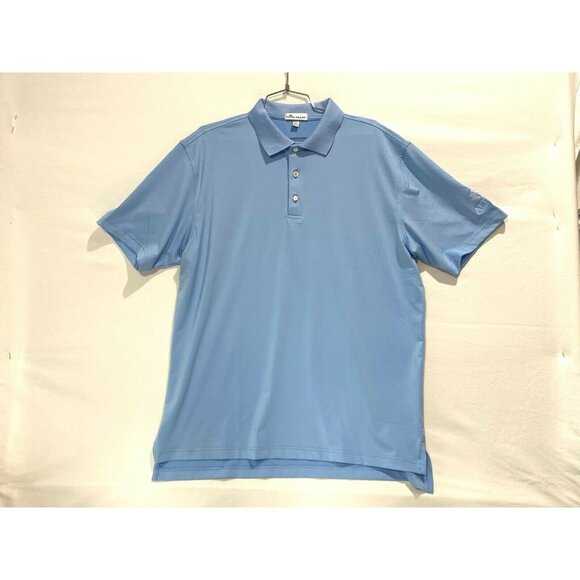 Peter Millar polo Golf Blue men's size L - Picture 3 of 7